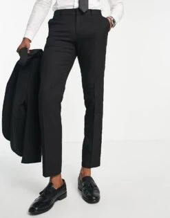 New Look Skinny Suit Trouser In Black For Men