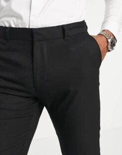 New Look Skinny Suit Trouser In Black For Men -Look Espn Store 202472897 3