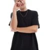 New Look Oversized T-shirt In Black For Men