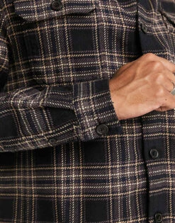 New Look Check Overshirt In Black For Men 7 New Look Check Overshirt In Black For Men -Look Espn Store 203669197 3