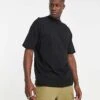 New Look Oversized Turtle Neck T-shirt In Black For Men