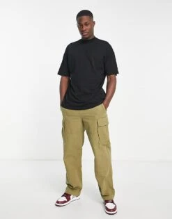 New Look Oversized Turtle Neck T-shirt In Black For Men -Look Espn Store 203913604 4