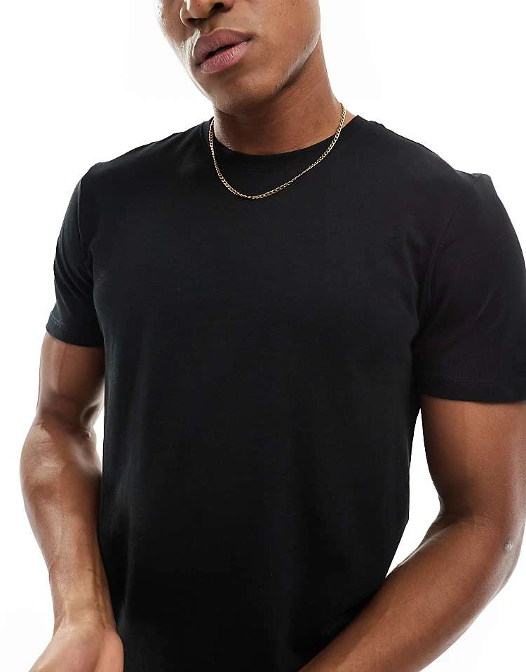 New Look Crew Neck T-shirt In Black For Men 3 New Look Crew Neck T-shirt In Black For Men - Image 3