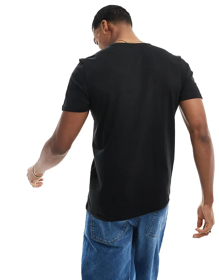 New Look Crew Neck T-shirt In Black For Men 4 New Look Crew Neck T-shirt In Black For Men - Image 4