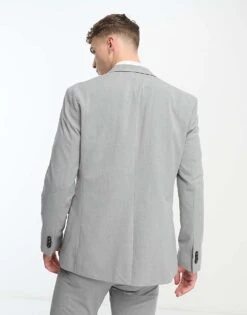 New Look Slim Suit Jacket In Grey For Men Grey Niu -Look Espn Store 204411137 4