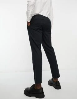 New Look Pull On Smart Trousers In Navy For Men -Look Espn Store 204826439 3