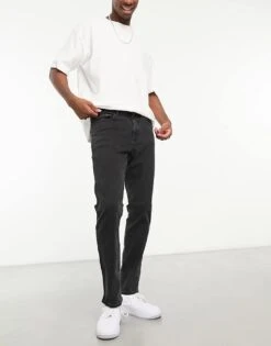 New Look Slim Jeans In Washed Black For Men -Look Espn Store 204891149 1 black 1