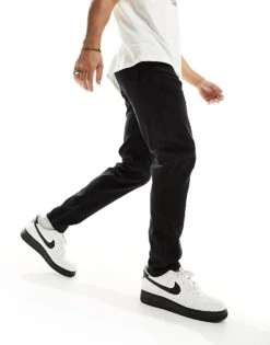 New Look Tapered Jeans In Black For Men -Look Espn Store 205428339 1 black 1