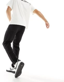 New Look Tapered Jeans In Black For Men -Look Espn Store 205428339 3