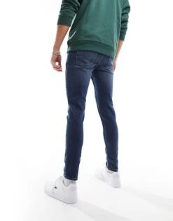 New Look Skinny Jeans In Dark Blue For Men -Look Espn Store 205456089 3