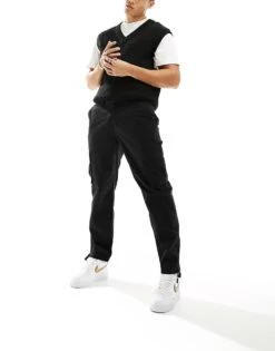 New Look Ripstop Cargo Trouser In Black For Men