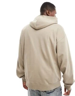 New Look Oversized Hoodie In Stone For Men -Look Espn Store 205800346 4