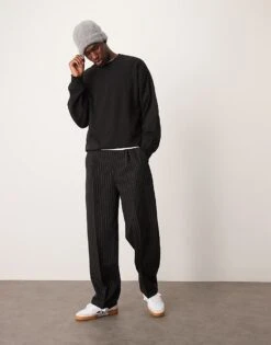 New Look Jersey Short Co-ord In Black