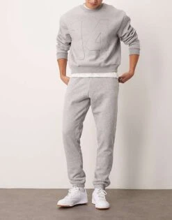 New Look Jogger In Grey Marl For Men