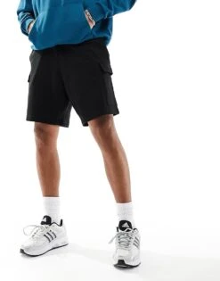 New Look Cargo Jersey Short In Black For Men 11 New Look Cargo Jersey Short In Black For Men -Look Espn Store 205800688 1 black 1