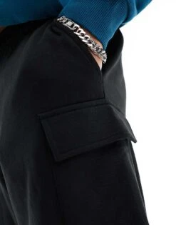 New Look Cargo Jersey Short In Black For Men 8 New Look Cargo Jersey Short In Black For Men -Look Espn Store 205800688 3