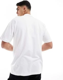 New Look Oversized Polo In White For Men -Look Espn Store 205817478 3