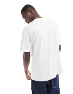 New Look Oversized Tshirt In White For Men -Look Espn Store 205817508 4