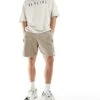 New Look Cargo Jersey Short In Stone For Men