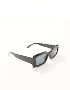 New Look Rectangle Framed Sunglasses In Black For Men -Look Espn Store 205829099 3