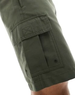 New Look Cargo Swim Shorts In Dark Khaki For Men Dark Green -Look Espn Store 205849931 3