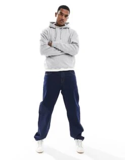 New Look Hoodie In Grey Marl For Men Light Grey -Look Espn Store 205850126 3