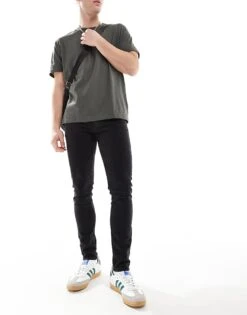 New Look Super Skinny Jeans In Black For Men