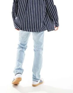 New Look Straight Leg Jeans In Light Blue For Men -Look Espn Store 205850592 3