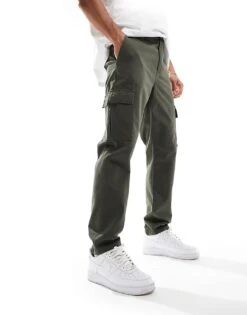 New Look Cargo Trousers In Khaki For Men