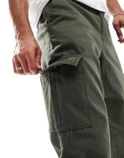 New Look Cargo Trousers In Khaki For Men -Look Espn Store 205850691 3