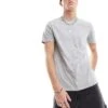 New Look Crew Neck Regular Fit T-shirt In Grey Marl For Men
