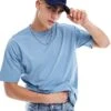 New Look Oversized T-shirt In Mid Blue For Men