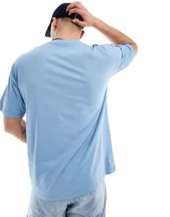 New Look Oversized T-shirt In Mid Blue For Men -Look Espn Store 205904425 4