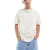 New Look Oversized T-shirt In Off White For Men