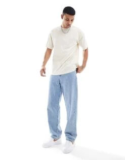 New Look Oversized T-shirt In Off White For Men -Look Espn Store 205904620 4