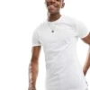New Look Muscle Fit T-shirt In White For Men