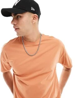 New Look Oversized T-shirt In Rust For Men Brown -Look Espn Store 205917654 3