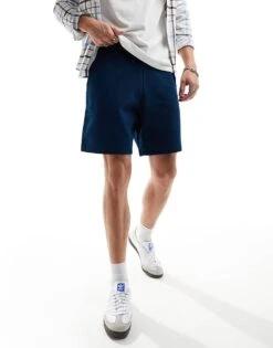 New Look Jersey Short In Blue For Men