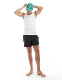 New Look Muscle Fit Rib Vest In White For Men -Look Espn Store 205917905 4