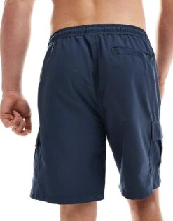 New Look Cargo Swim Shorts In Navy For Men -Look Espn Store 205929594 3