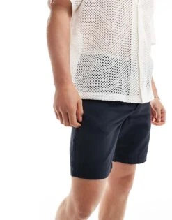 New Look Chino Shorts In Navy For Men 11 New Look Chino Shorts In Navy For Men -Look Espn Store 205973834 1 navy 1