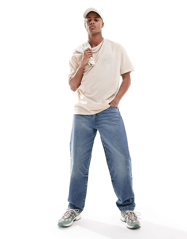 New Look Seek Positive Oversized T-shirt In Cream For Men 3 New Look Seek Positive Oversized T-shirt In Cream For Men - Image 3