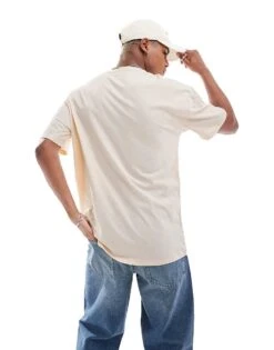 New Look Seek Positive Oversized T-shirt In Cream For Men 8 New Look Seek Positive Oversized T-shirt In Cream For Men -Look Espn Store 205977767 4