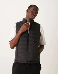 New Look Lightweight Gilet In Black For Men