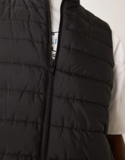 New Look Lightweight Gilet In Black For Men -Look Espn Store 206051734 4