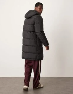 New Look Longline Puffer Jacket In Black For Men -Look Espn Store 206096826 3