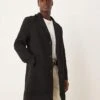 New Look Overcoat In Black For Men