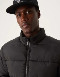New Look Padded Puffer Jacket In Black For Men 7 New Look Padded Puffer Jacket In Black For Men -Look Espn Store 206096856 3