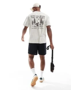 New Look Trails T-shirt In Stone For Men