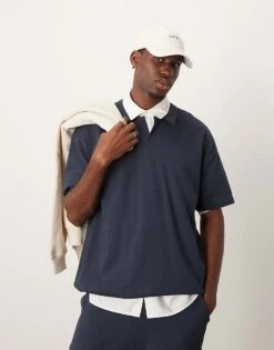 New Look Jersey Co-ord In Navy -Look Espn Store 206991395 1 navy 1